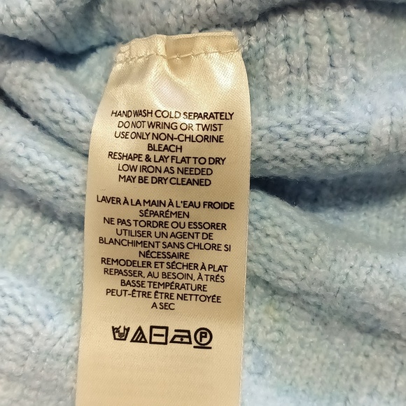 We The Free Soul Surfer Sky Blue Textured Mock Neck Women's Sweater S - Picture 8 of 10